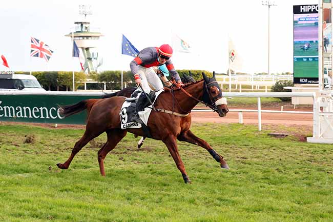 Photo d'arrivée de la course pmu PRIX WUTZELINE à CAGNES-SUR-MER le Mardi 21 décembre 2021