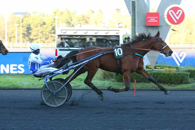 Photo d'arrivée de la course pmu PRIX DE SAINT-GERMAIN à PARIS-VINCENNES le Vendredi 31 décembre 2021