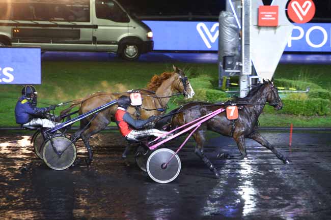 Photo d'arrivée de la course pmu PRIX DE CALVISSON à PARIS-VINCENNES le Lundi 3 janvier 2022
