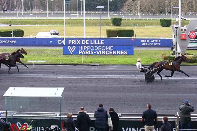 Photo d'arrivée de la course pmu PRIX DE LILLE à PARIS-VINCENNES le Dimanche 9 janvier 2022