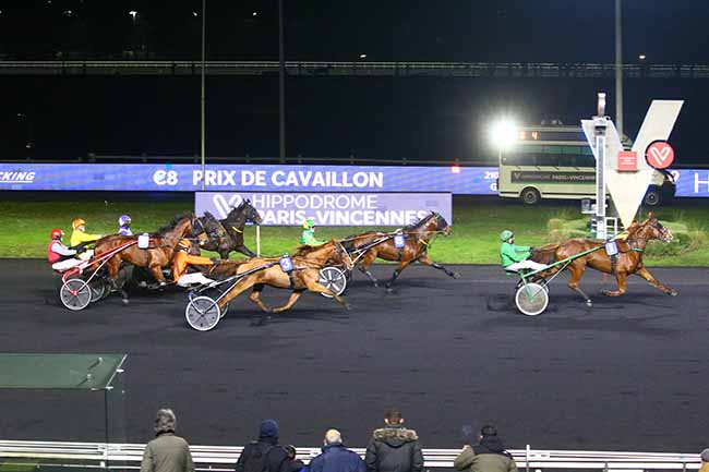 Photo d'arrivée de la course pmu PRIX DE CAVAILLON à PARIS-VINCENNES le Mardi 11 janvier 2022