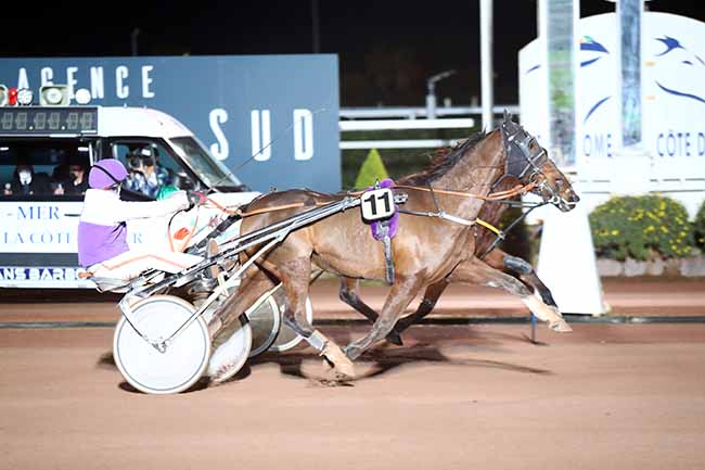 Photo d'arrivée de la course pmu PRIX KAIZER SOZE à CAGNES-SUR-MER le Jeudi 13 janvier 2022