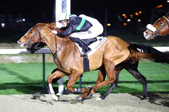 Photo d'arrivée de la course pmu PRIX DE L'AURETTE à DEAUVILLE le Vendredi 14 janvier 2022