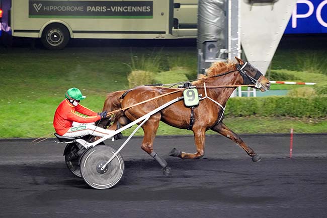 Photo d'arrivée de la course pmu PRIX DE TIGNES à PARIS-VINCENNES le Samedi 15 janvier 2022
