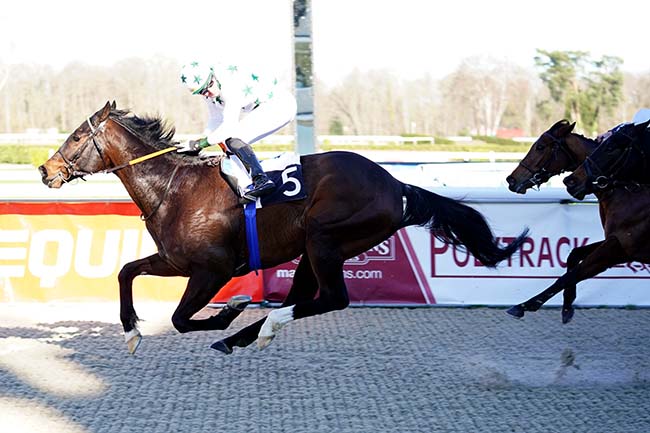 Photo d'arrivée de la course pmu PRIX PMU BAR S.A.V. - URUGNE (PRIX DE BARINQUE) à PAU le Lundi 17 janvier 2022
