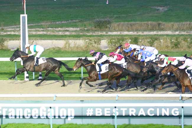 Photo d'arrivée de la course pmu PRIX DES DOCKS VAUBAN à DEAUVILLE le Mercredi 26 janvier 2022