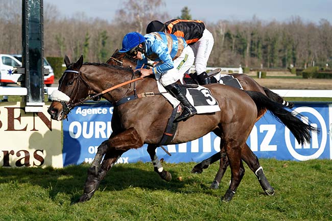 Photo d'arrivée de la course pmu PRIX FERDINANT RIANT à PAU le Vendredi 28 janvier 2022