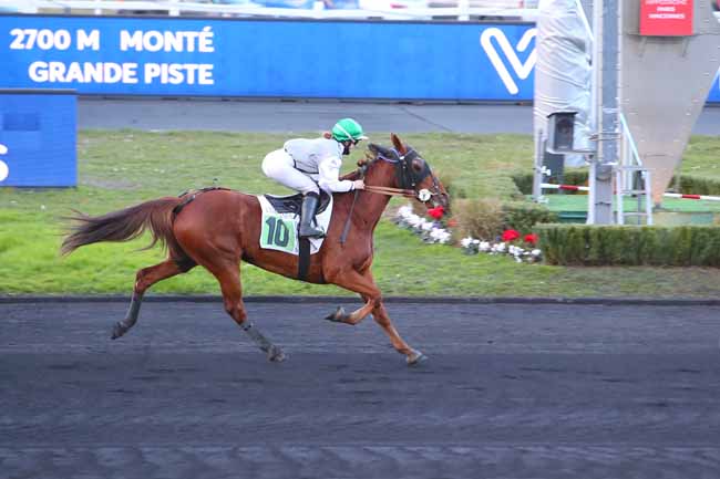 Photo d'arrivée de la course pmu PRIX DE FAVEROLLES à PARIS-VINCENNES le Lundi 31 janvier 2022