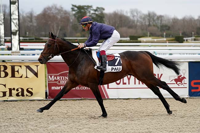 Photo d'arrivée de la course pmu PRIX DE NAY à PAU le Vendredi 4 février 2022