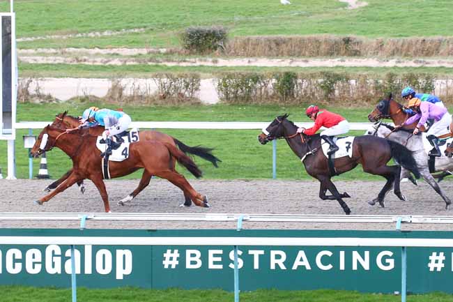Photo d'arrivée de la course pmu PRIX DU TREPORT à DEAUVILLE le Samedi 5 février 2022