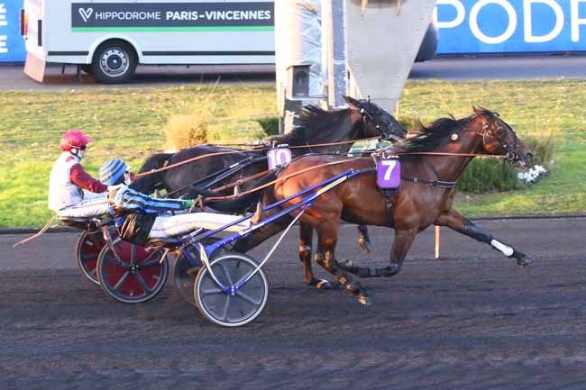 Photo d'arrivée de la course pmu PRIX EPHREM HOUEL à PARIS-VINCENNES le Samedi 12 février 2022