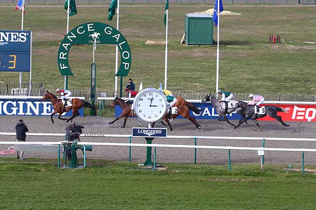 Photo d'arrivée de la course pmu PRIX ANABAA à CHANTILLY le Mardi 1 mars 2022