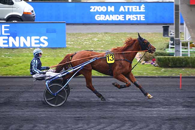 Photo d'arrivée de la course pmu PRIX DE BLAVIGNAC à PARIS-VINCENNES le Jeudi 3 mars 2022