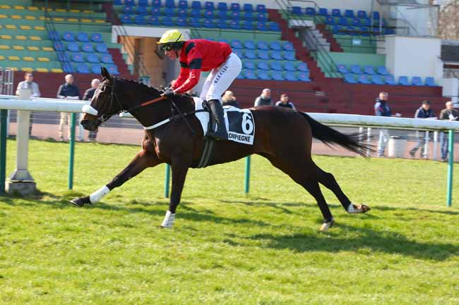 Photo d'arrivée de la course pmu PRIX D'ESSAI DES POULAINS à COMPIEGNE le Mardi 8 mars 2022