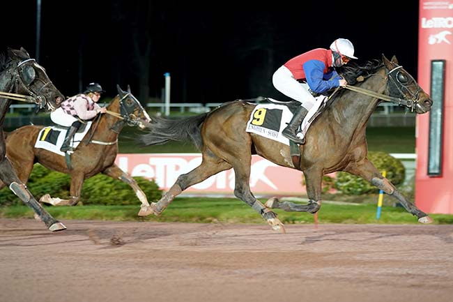 Photo d'arrivée de la course pmu PRIX DE MIMIZAN à ENGHIEN le Vendredi 11 mars 2022