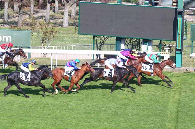 Photo d'arrivée de la course pmu PRIX TEDDY à SAINT CLOUD le Samedi 19 mars 2022