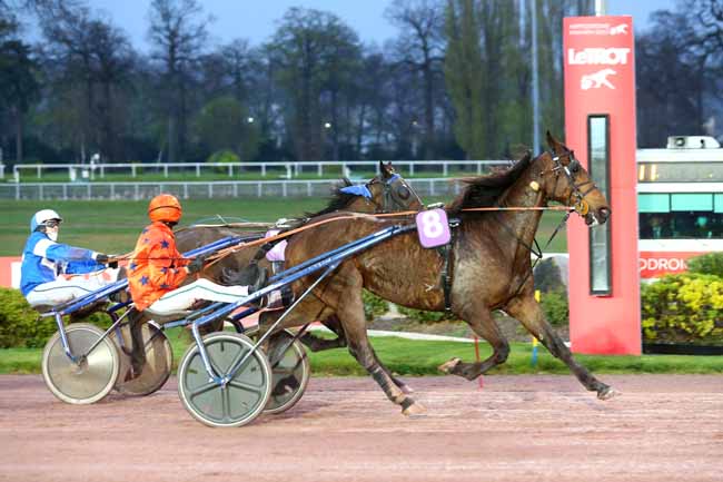 Photo d'arrivée de la course pmu PRIX DU PONT SAINT-MICHEL à ENGHIEN le Mardi 29 mars 2022