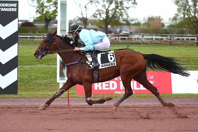 Photo d'arrivée de la course pmu PRIX ANGERS INFO à ANGERS le Mercredi 6 avril 2022