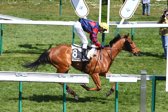 Photo d'arrivée de la course pmu PRIX SACCAGEUR à COMPIEGNE le Lundi 11 avril 2022