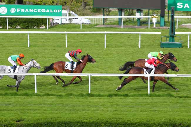 Photo d'arrivée de la course pmu PRIX DES PEUPLIERS à SAINT CLOUD le Lundi 18 avril 2022
