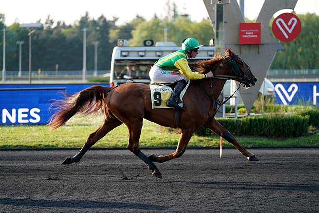 Photo d'arrivée de la course pmu PRIX HARMONIA à PARIS-VINCENNES le Mardi 3 mai 2022