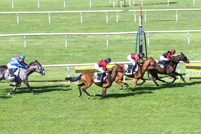 Photo d'arrivée de la course pmu PRIX DES NOYERS à FONTAINEBLEAU le Mercredi 11 mai 2022