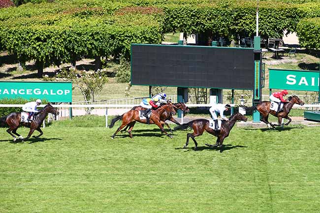 Photo d'arrivée de la course pmu PRIX DE LA CHANCE à SAINT CLOUD le Vendredi 13 mai 2022