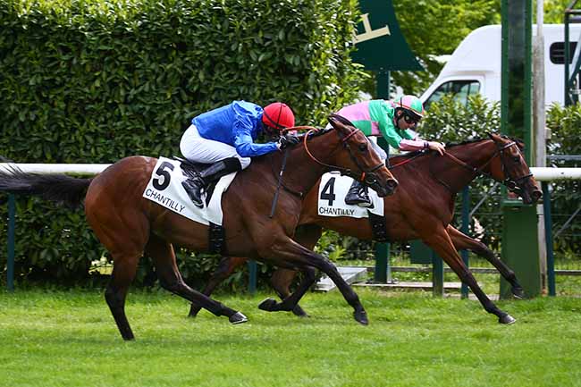 Photo d'arrivée de la course pmu PRIX DU MONT DE PO à CHANTILLY le Lundi 16 mai 2022