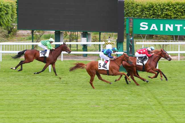 Photo d'arrivée de la course pmu PRIX POT AU FEU à SAINT CLOUD le Mardi 24 mai 2022