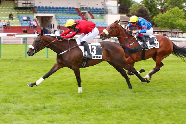 Photo d'arrivée de la course pmu PRIX DU GRAND MAITRE à COMPIEGNE le Mardi 31 mai 2022