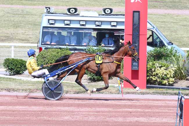 Photo d'arrivée de la course pmu PRIX D'ORGEVAL à ENGHIEN le Samedi 9 juillet 2022