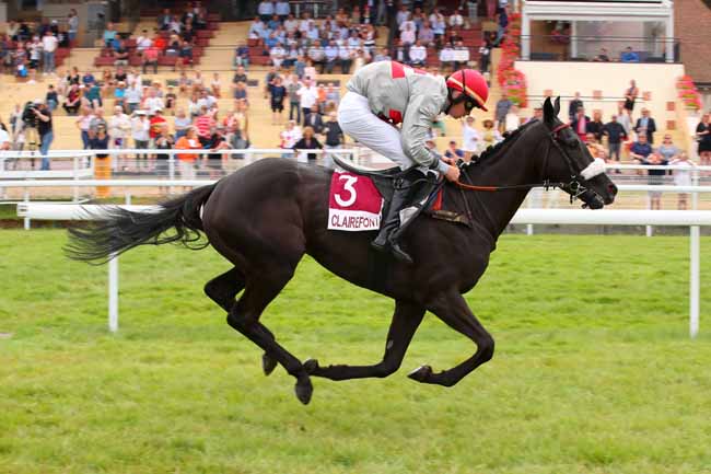 Photo d'arrivée de la course pmu PRIX 3601 LA LIGNE DES PROS (PRIX DES HORTENSIAS) à CLAIREFONTAINE le Jeudi 21 juillet 2022