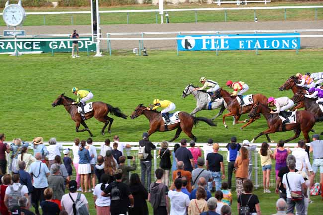 Photo d'arrivée de la course pmu PRIX PARIS-TURF (PRIX DES HAUTES MOTTES) à DEAUVILLE le Jeudi 4 août 2022
