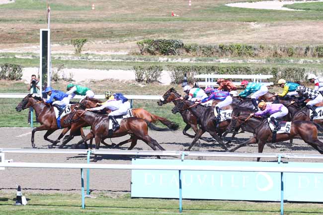 Photo d'arrivée de la course pmu PRIX DES COLLECTIVITES LOCALES à DEAUVILLE le Samedi 6 août 2022