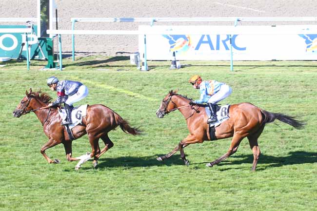 Photo d'arrivée de la course pmu PRIX HIPODROMO DE MARONAS (PRIX DU HARAS DE LA POMME) à DEAUVILLE le Dimanche 7 août 2022
