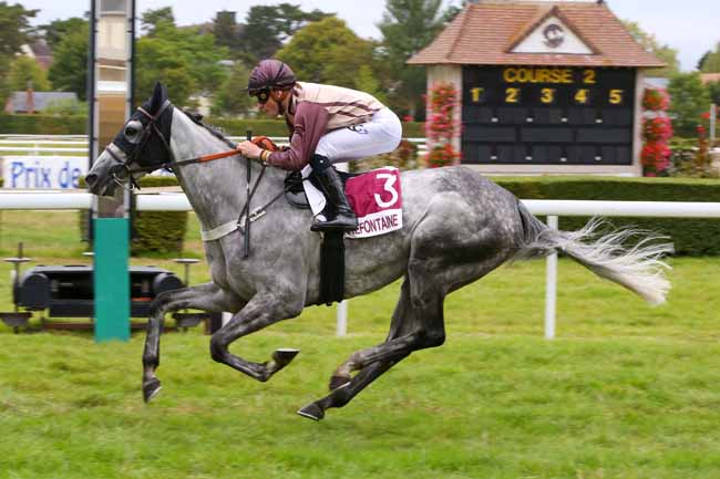 Photo d'arrivée de la course pmu PRIX DU CIRCUIT DE DEAUVILLE (PRIX DES BUVEURS D'AIR) à CLAIREFONTAINE le Vendredi 19 août 2022
