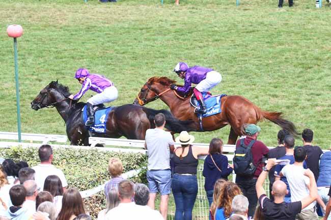 Photo d'arrivée de la course pmu DARLEY PRIX MORNY - FINALE DES DARLEY SERIES à DEAUVILLE le Dimanche 21 août 2022
