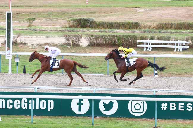 Photo d'arrivée de la course pmu PRIX DES BAINS DE MER à DEAUVILLE le Mardi 23 août 2022