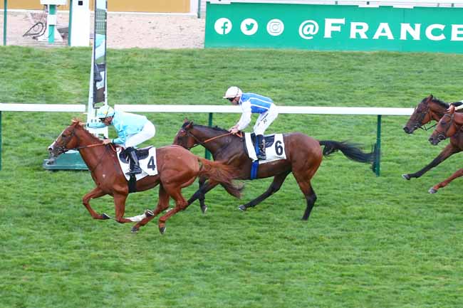 Photo d'arrivée de la course pmu PRIX GERALD DE GEOFFRE (PRIX DE LUTECE) à LONGCHAMP le Jeudi 1 septembre 2022