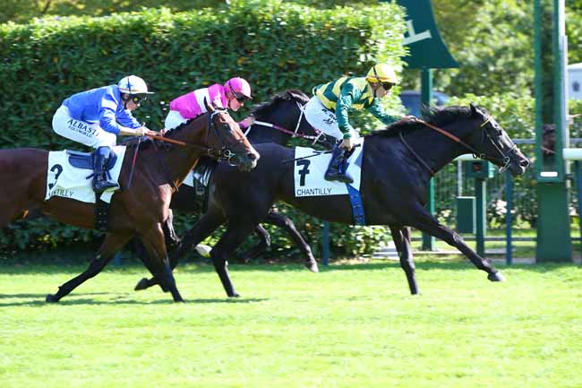 Photo d'arrivée de la course pmu PRIX DE LA GALERIE DES CERFS à CHANTILLY le Mercredi 21 septembre 2022