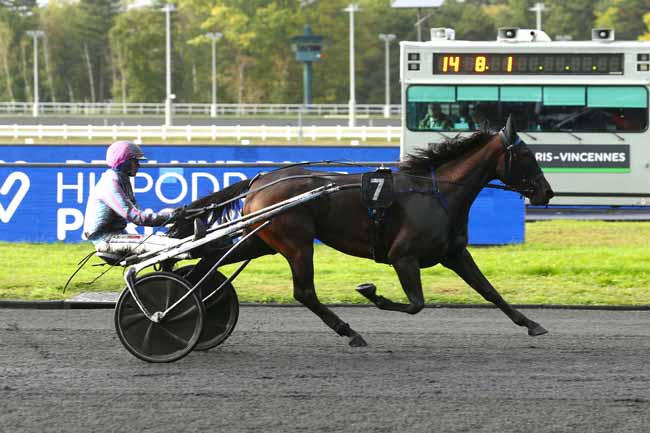 Photo d'arrivée de la course pmu PRIX HYDRUS à PARIS-VINCENNES le Mardi 27 septembre 2022