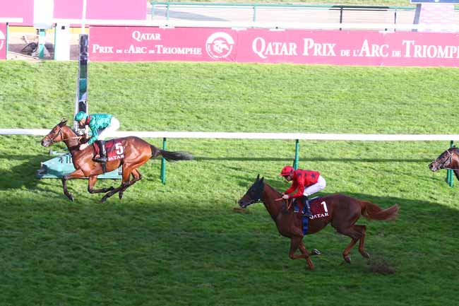 Photo d'arrivée de la course pmu QATAR PRIX DANIEL WILDENSTEIN à LONGCHAMP le Samedi 1 octobre 2022