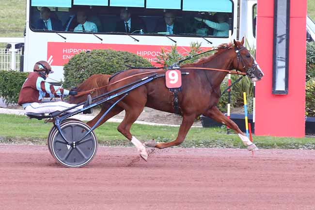 Photo d'arrivée de la course pmu PRIX ARMAND DE BELLAIGUE à ENGHIEN le Mercredi 12 octobre 2022