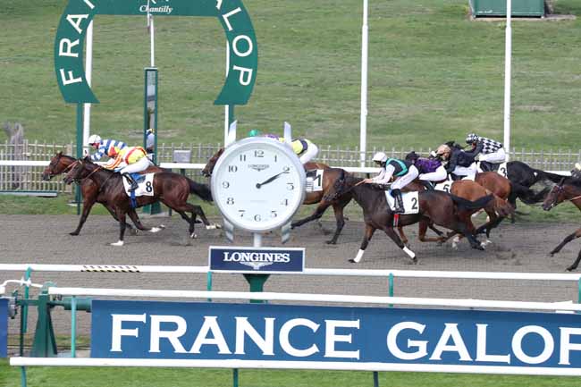 Photo d'arrivée de la course pmu PRIX DE LA BRECHE à CHANTILLY le Mercredi 12 octobre 2022