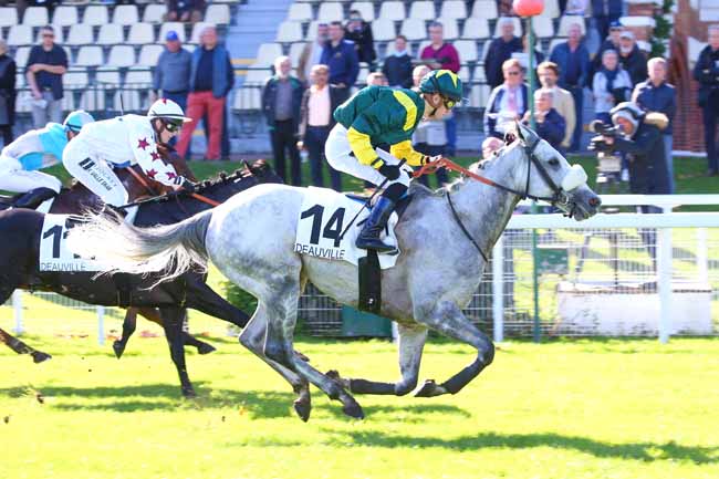 Photo d'arrivée de la course pmu PRIX DU PORT DU HAVRE à DEAUVILLE le Jeudi 20 octobre 2022