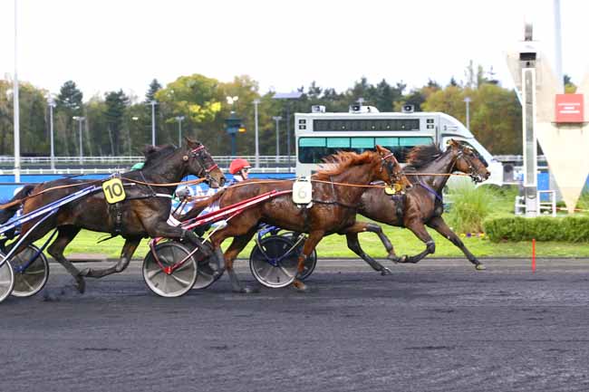 Photo d'arrivée de la course pmu PRIX ISARA à PARIS-VINCENNES le Mardi 25 octobre 2022