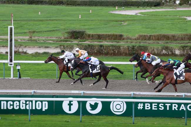 Photo d'arrivée de la course pmu PRIX DU PLATEAU DE MADRIE à DEAUVILLE le Dimanche 6 novembre 2022