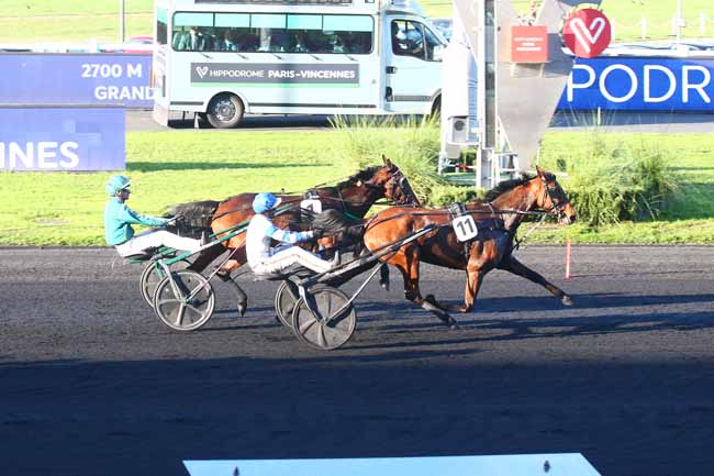 Photo d'arrivée de la course pmu PRIX ATLANTIC à PARIS-VINCENNES le Samedi 12 novembre 2022
