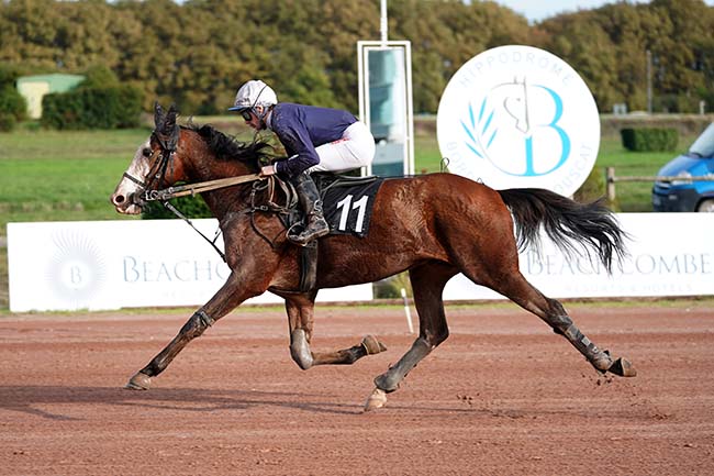 Photo d'arrivée de la course pmu PRIX MTPA OFFICE DU TOURISME DE L'ILE MAURICE à BORDEAUX-LE BOUSCAT le Lundi 14 novembre 2022