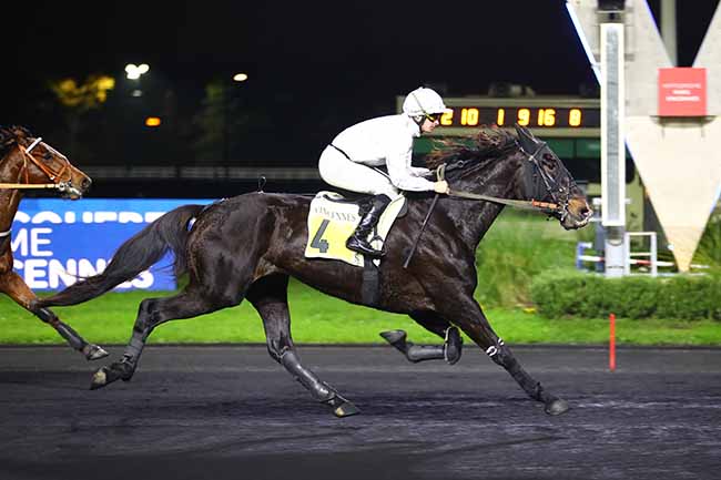 Photo d'arrivée de la course pmu PRIX DE BRICQUEBEC à PARIS-VINCENNES le Mercredi 30 novembre 2022